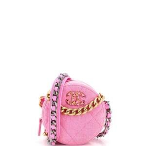 Chanel 19 Round Clutch With Chain #233216C23B